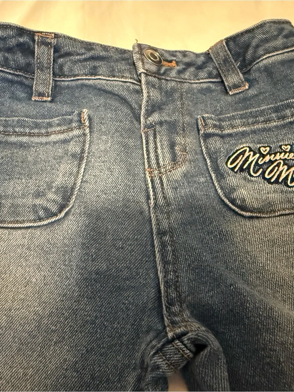 Levi's Blue Girls' Flared Jeans with Minnie & Bow Appliqués